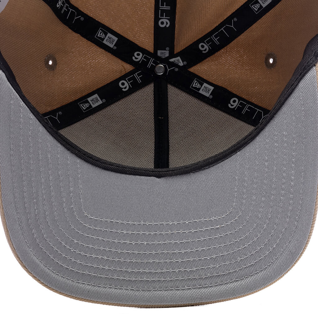 FEATURE x New Era 9Fifty A Frame Old English F Snapback Camel