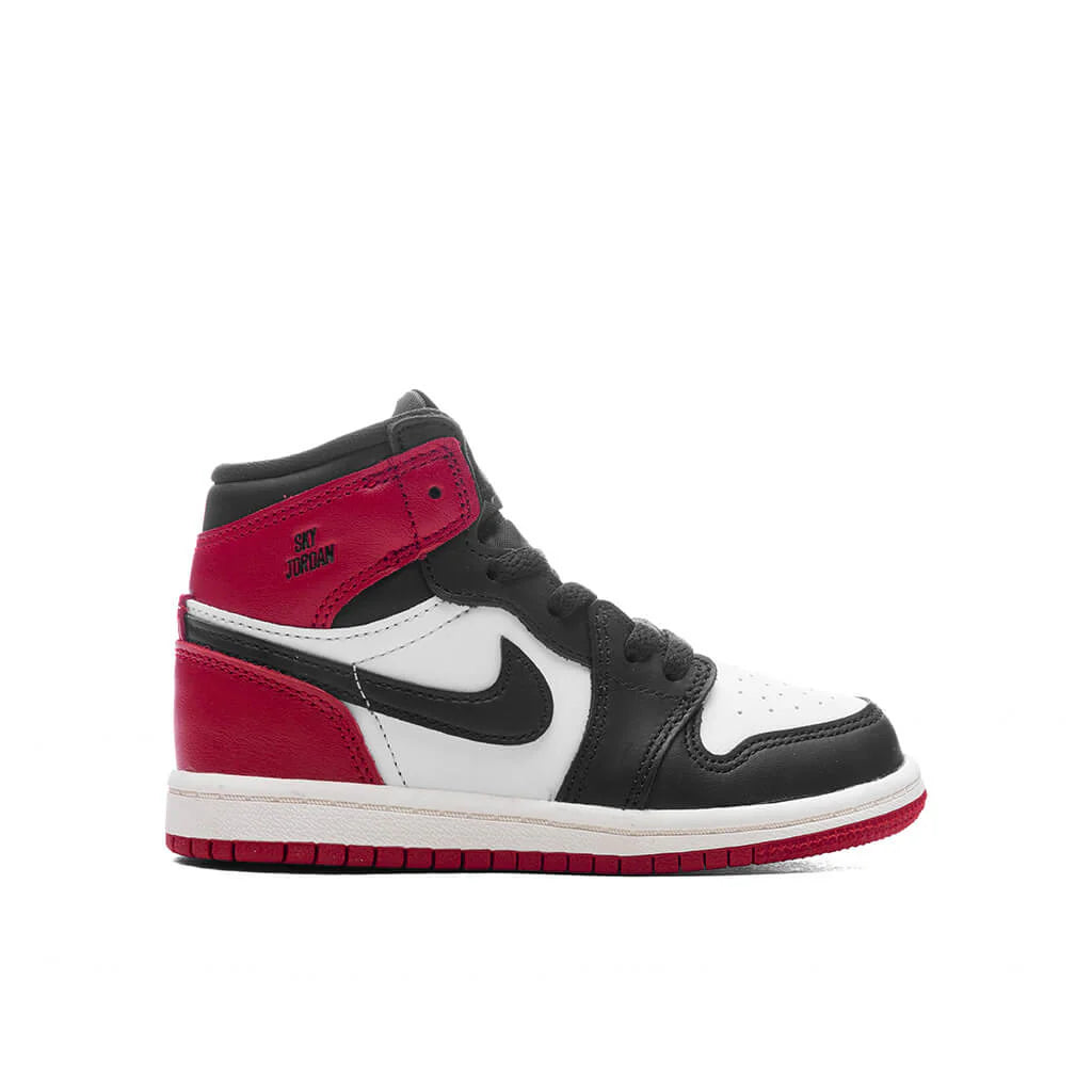 Air Jordan 1 Retro High OG Black Toe Reimagined TD White Black Varsity Red Sail