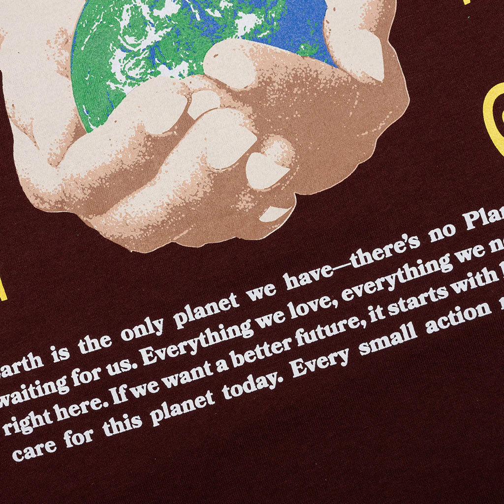 There Is No Planet B Tee Bitter Chocolate