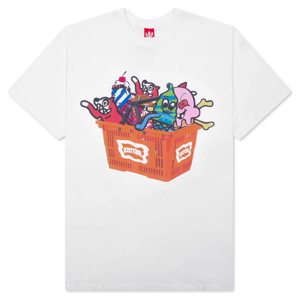 Basketcase S S Tee White