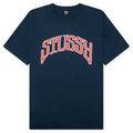 Arched Pigmented Dyed Tee Navy