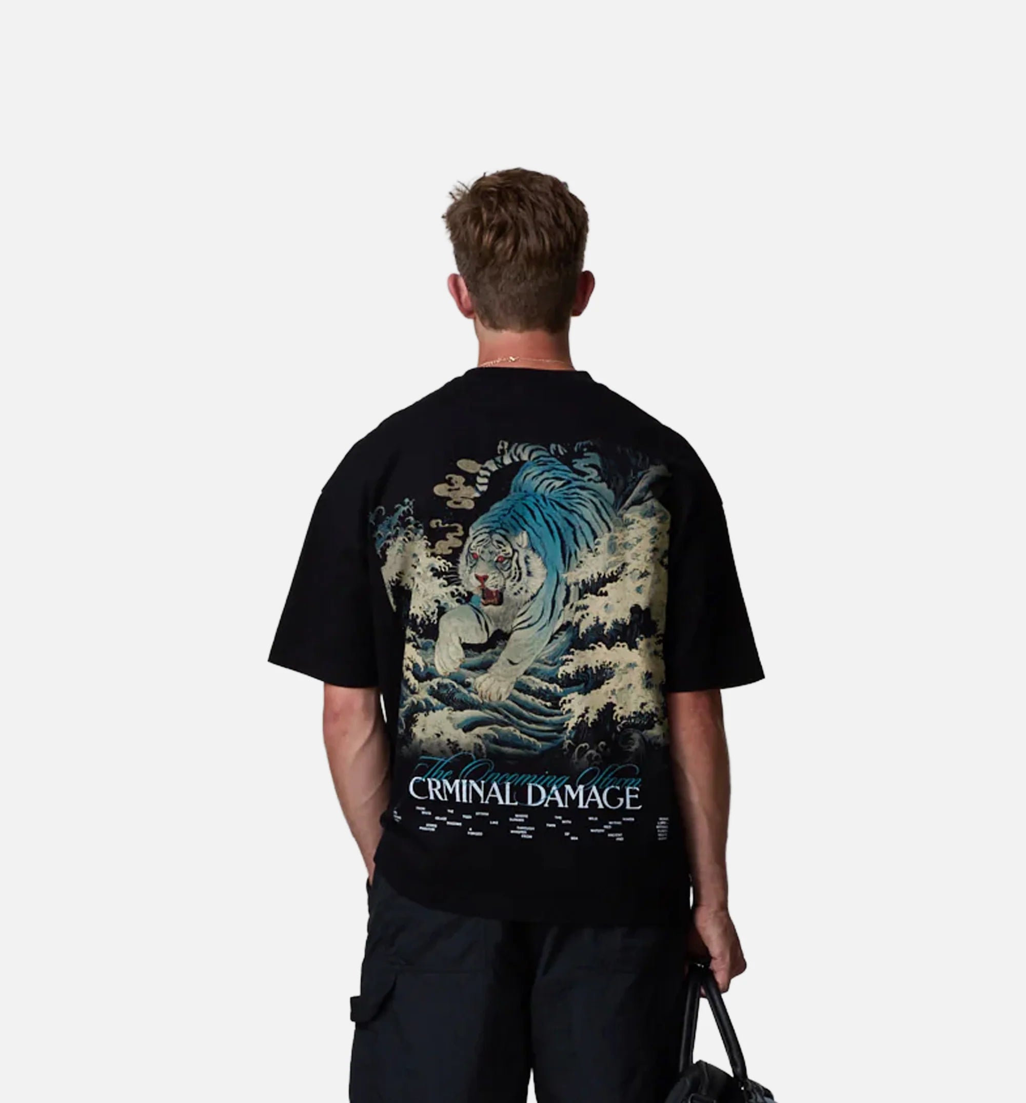 Mythical Tiger Mens Short Sleeve Shirt Black