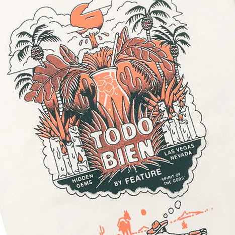 Feature x Todo Bien Agave Desert Tee Cannoli Cream
