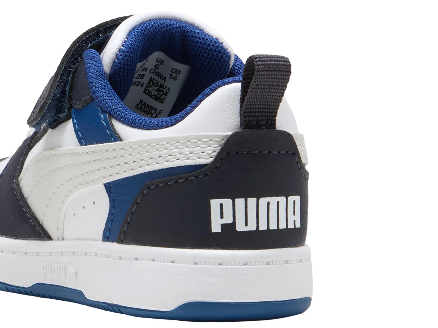 Tenis PUMA Rebound V6 Lo AC Blanco para Niño