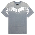 Distressed Logo T Shirt Military Blue
