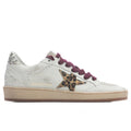 Womens Deluxe Brand Ball Star White Grey Horsy Platinum