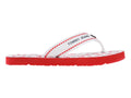 Sandalias Tommy Hilfiger Webbing Flat Rojo y Blanco para Mujer