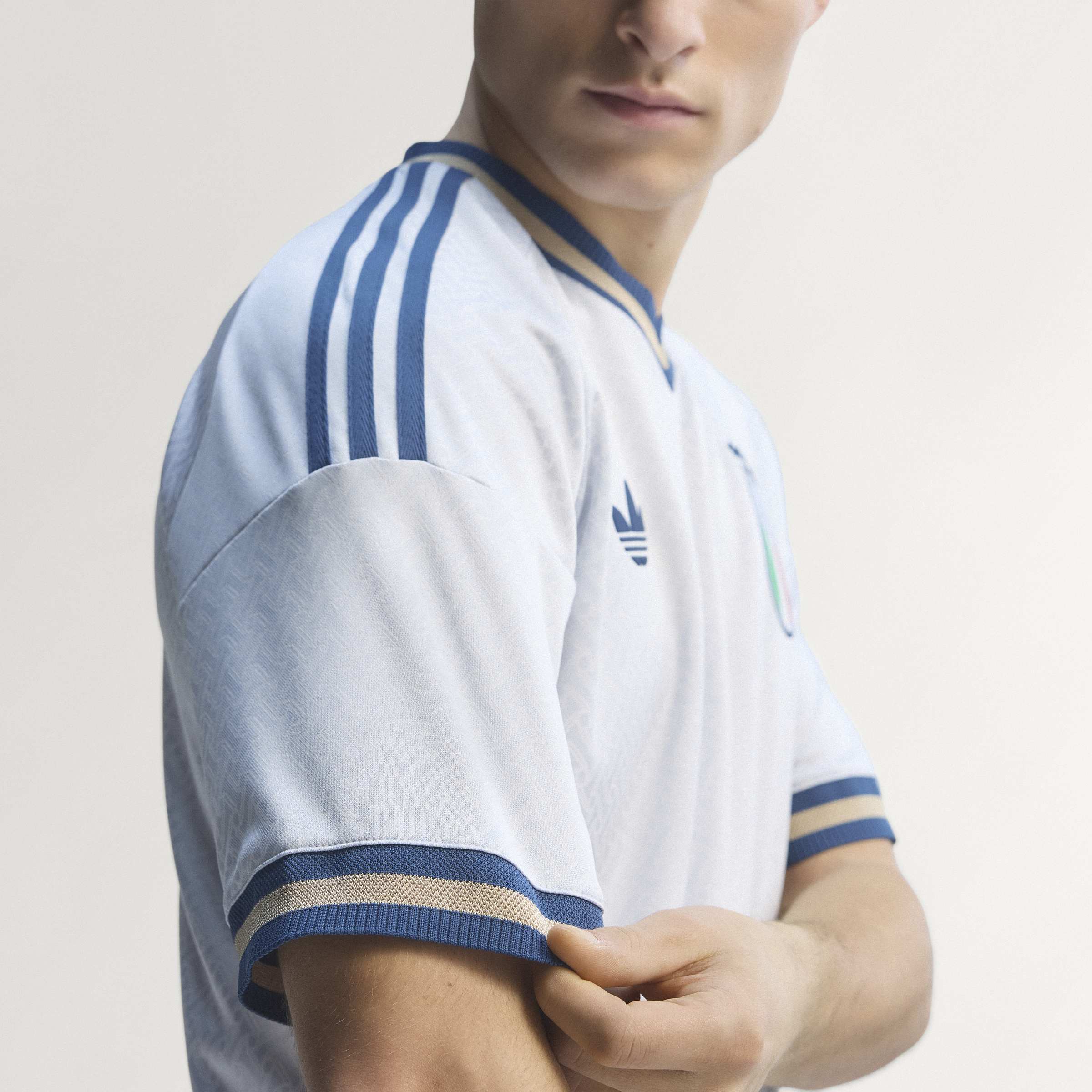 adidas Italy Away Authentic Mens Soccer Jersey 2026 Aero Blue