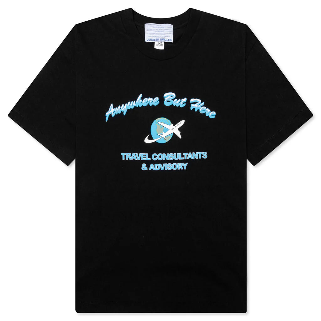 Anywhere But Here Tee Black