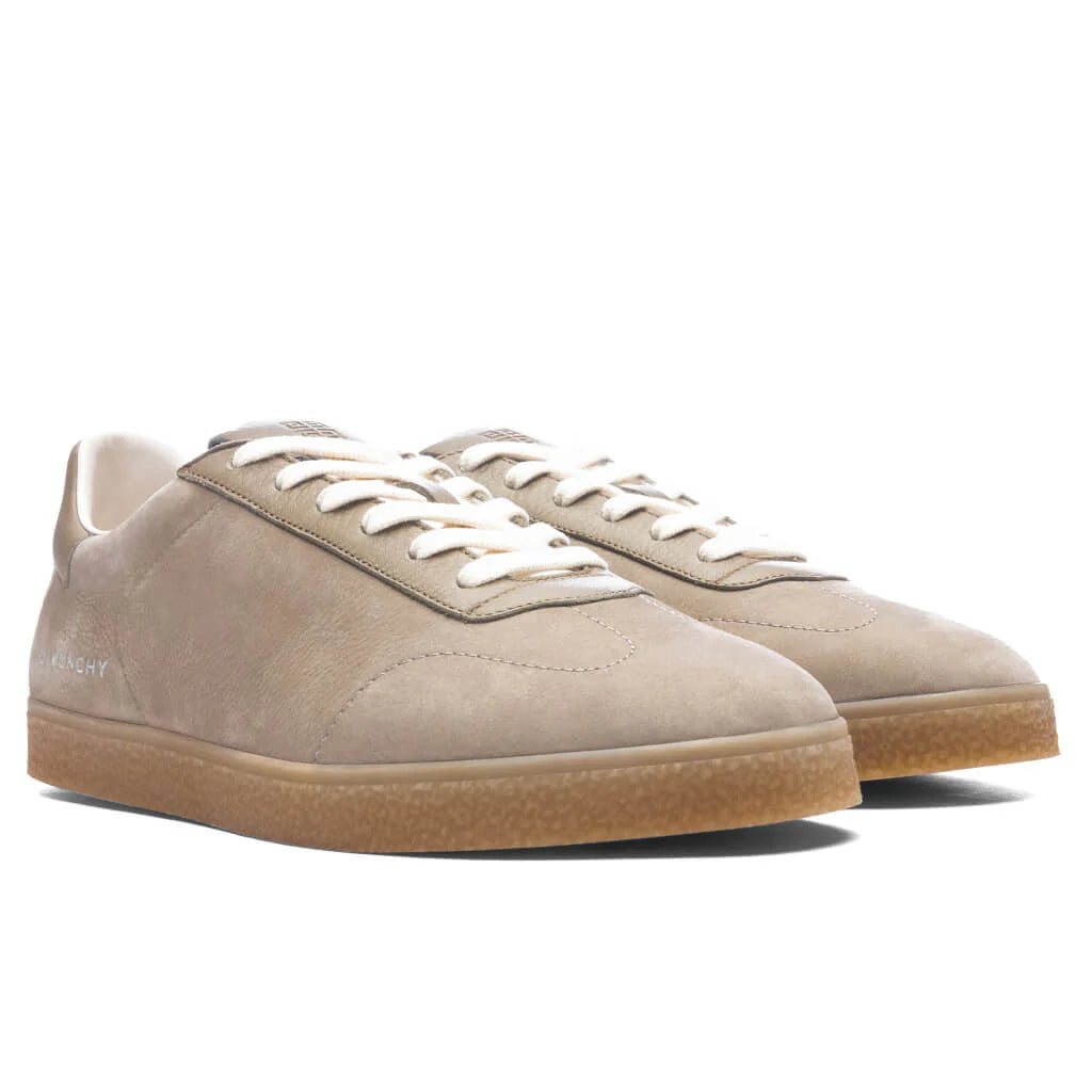 Town Nubuck and Leather Sneakers Khaki