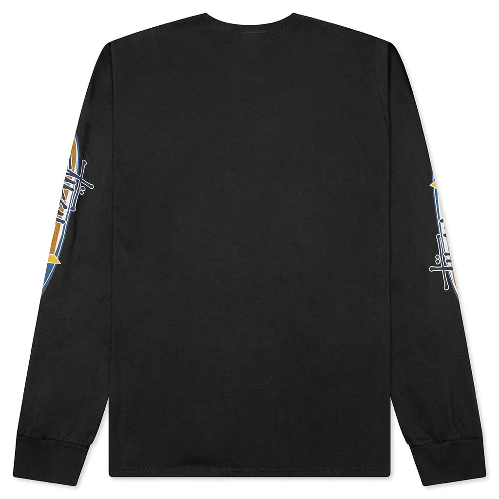 Two Star Pigment Dyed L S Tee Faded Black