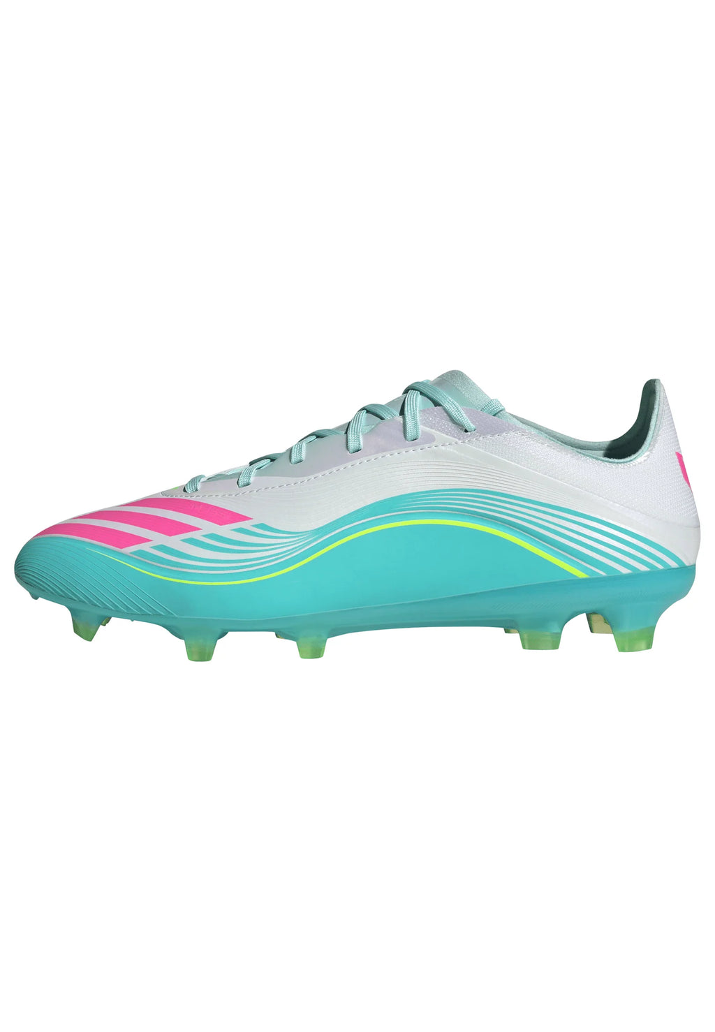 adidas F50 Messi Pro FG Firm Ground Mens Soccer Cleats White Pink Aqua