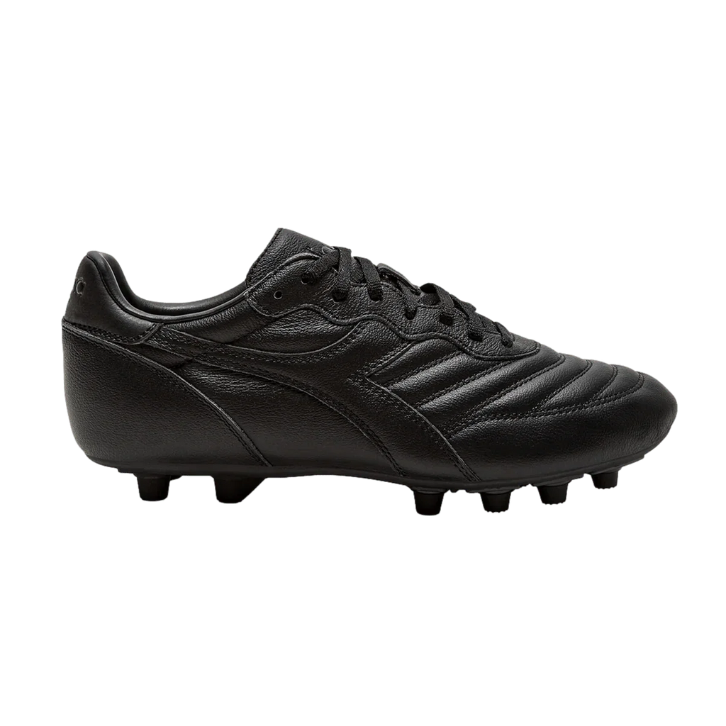 Diadora Brasil LT MDPU Firm Ground Soccer Cleats Black Black