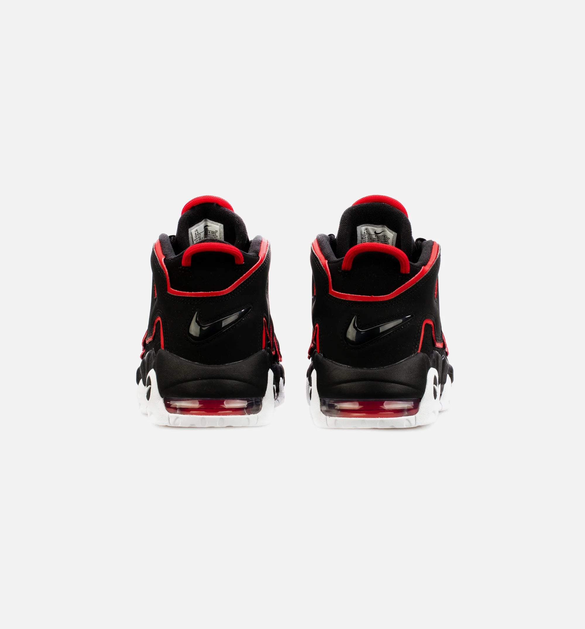Air More Uptempo Red Toe Mens Basketball Shoe Black Red