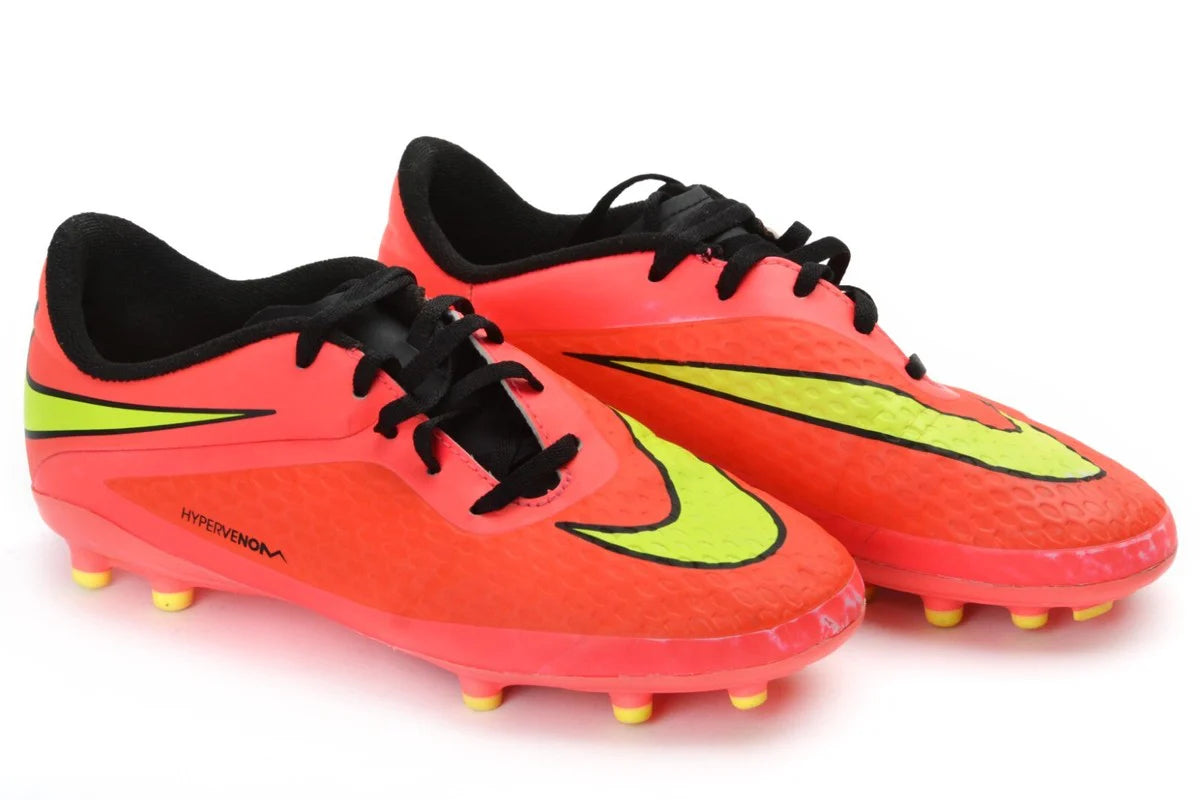 Nike Hypervenom PheloNike FG Youth Soccer Cleats Crimson Volt