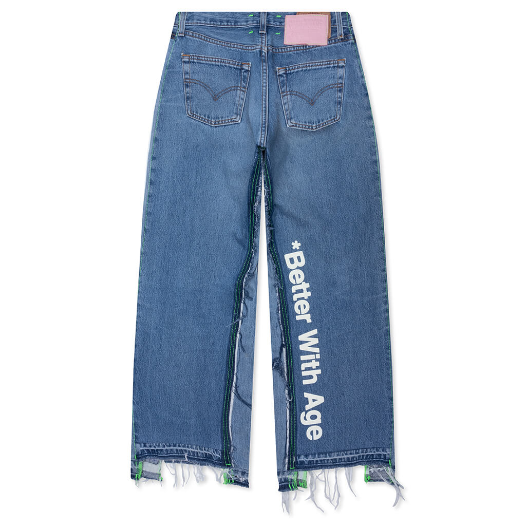 Monroe Triple Wide Denim Trouser Indigo