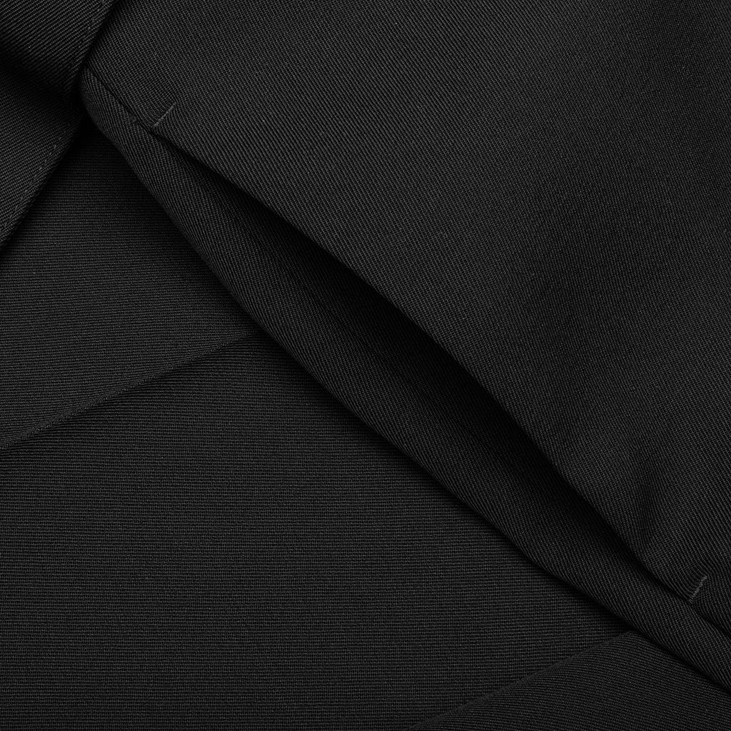 Gabardine Belted Trousers Black