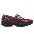 1906L Red Croc Monarch Burgundy