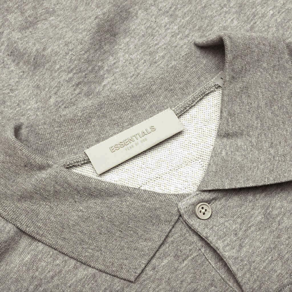 Core L S Polo Dark Oatmeal