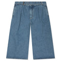 Preaches Short Washed Denim MW Pants Light Blue