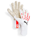 PUMA Future Ultimate Negative Cut Goalkeeper Gloves White Fire Orchid