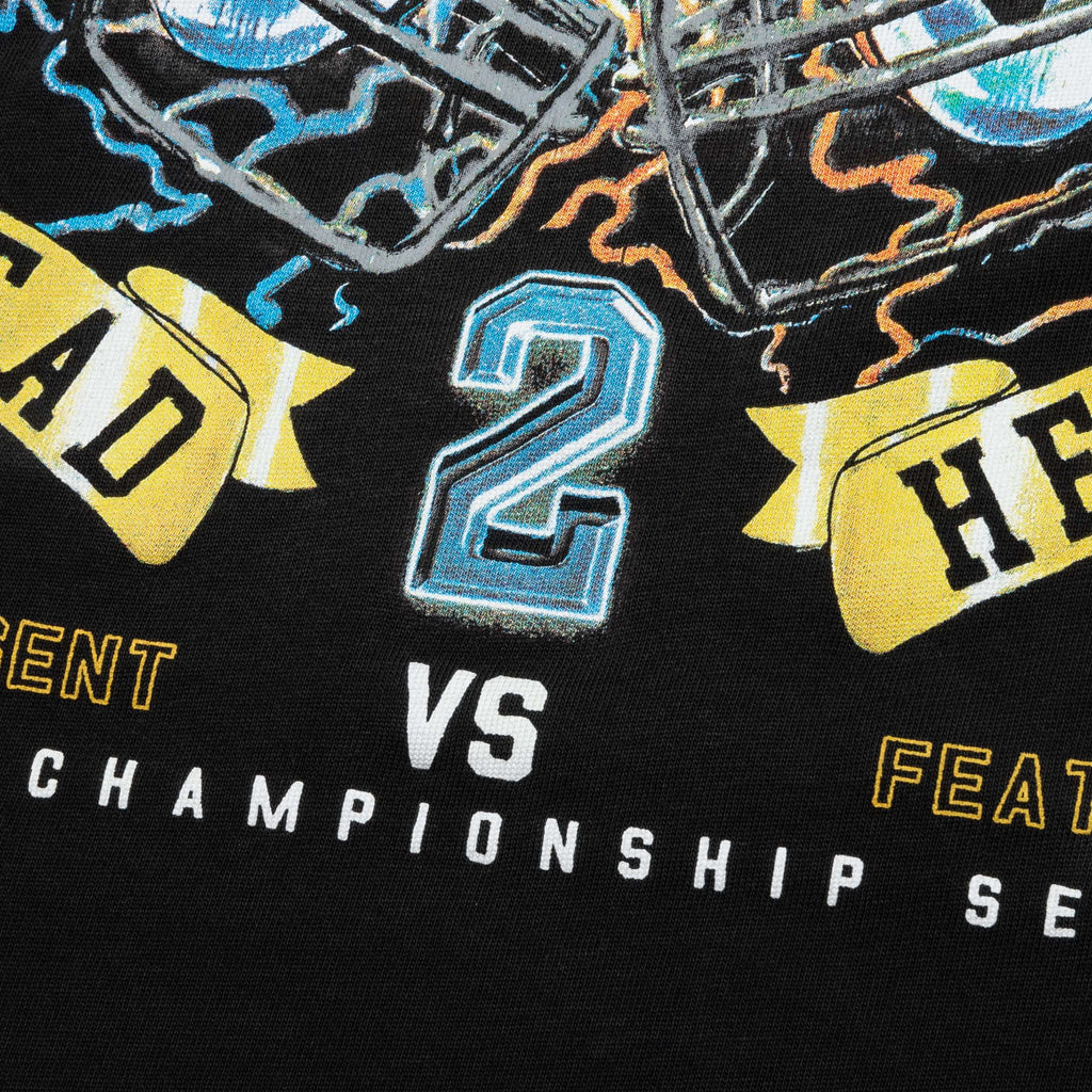 Feature x Represent Head 2 Head T Shirt Stained Black