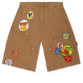 Fruit Patch Canvas Shorts Washed Tan