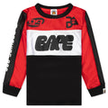 Kids BAPE Mesh L S Tee Red