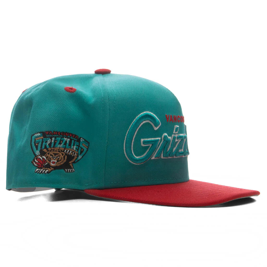 9FIFTY A Frame Curved Hardwood Classics Script Snapback Vancouver Grizzlies