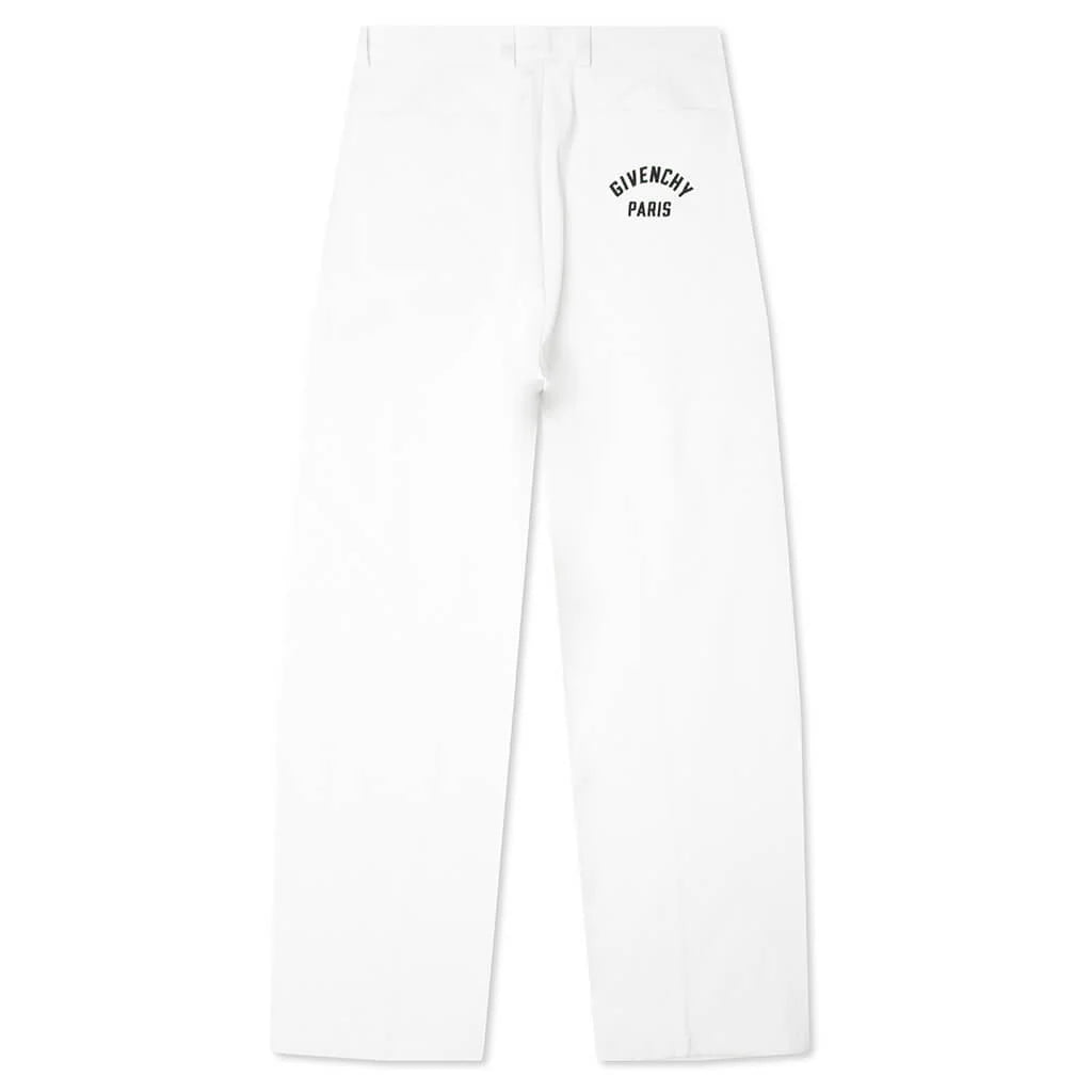 Double Pleat Trousers Ivory