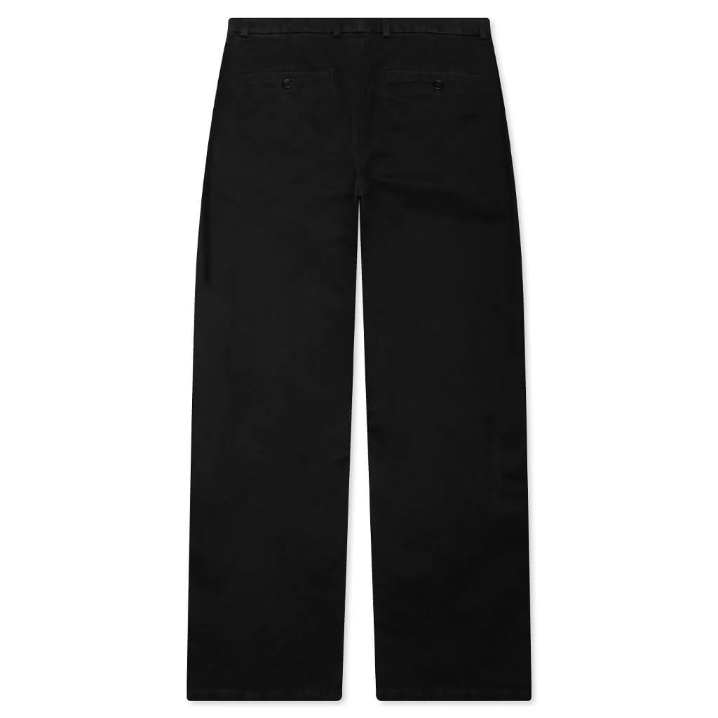 Cotton Drill Trousers Black