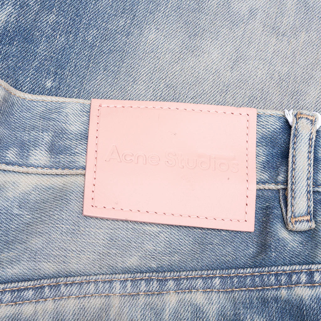 Mineral Dye Denim Shorts Mid Blue