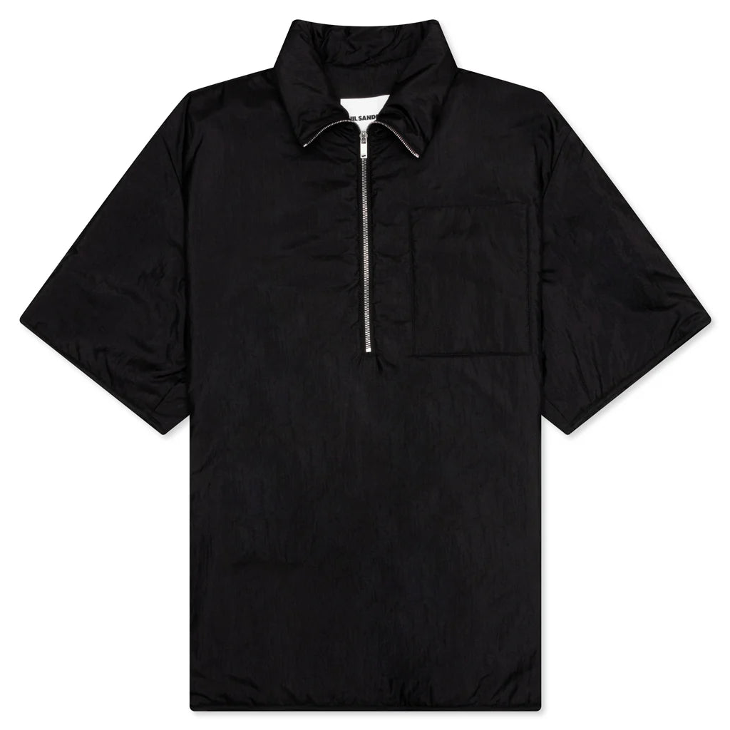 Zip Up Shirt Black