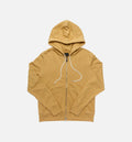 Double Zip Hoodie Mens Sand