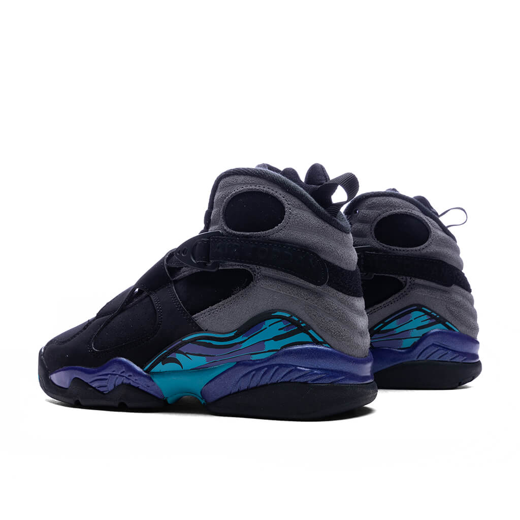 Air Jordan 8 Retro Aqua GS Black Multi Color