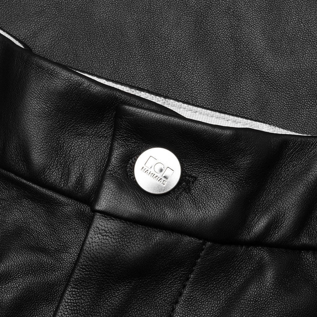 Leather Worker Pant Black