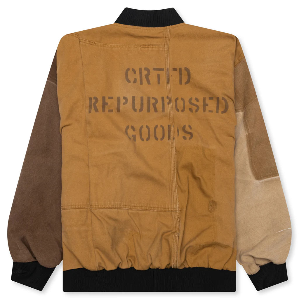 Carhartt Upcycled Bomber Jacket Beige