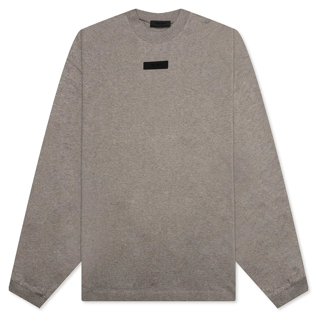 Essentials L S Tee Heather Grey