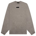 Essentials L S Tee Heather Grey
