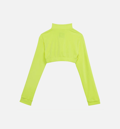 Jeremy Scott Velour Bra Track Top Womens Top Yellow