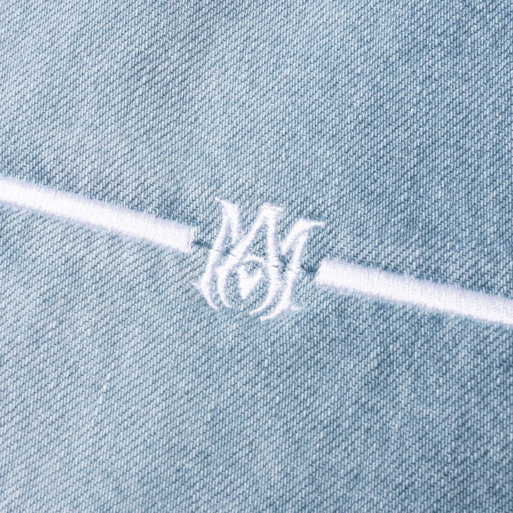 Straight Fit Aloha Patch Jean Faded Indigo