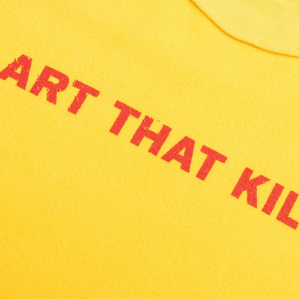 Art That Kills Rev Crewneck Yellow