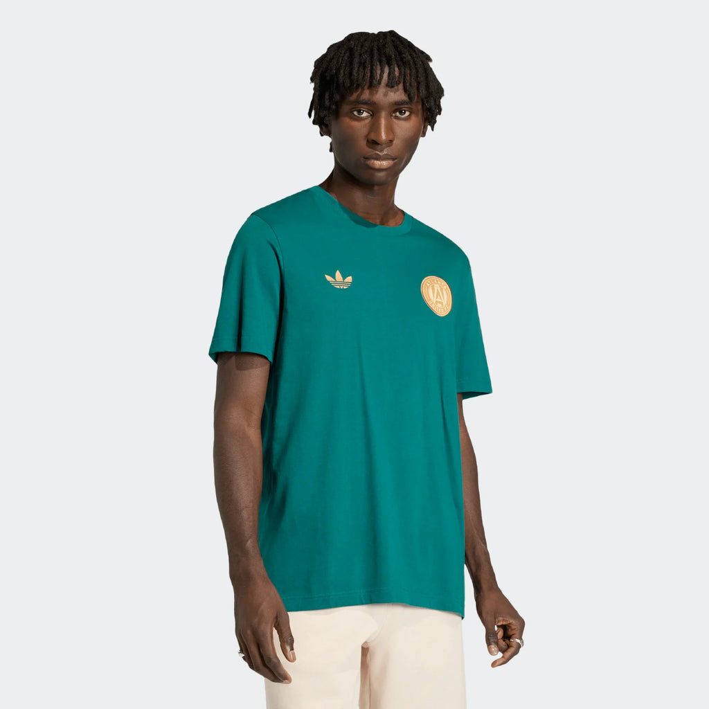 adidas Atlanta United FC Originals Crew Neck Mens Soccer T Shirt Green