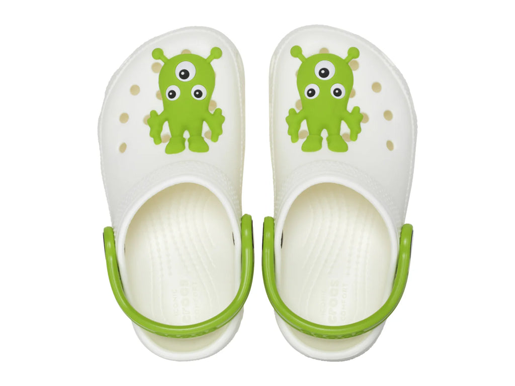 Sandalias Crocs Classic Glow Alien Multicolor para Niño