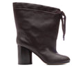 Brown Tabi Drawstring Ankle Boots Chic Brown Chic Brown