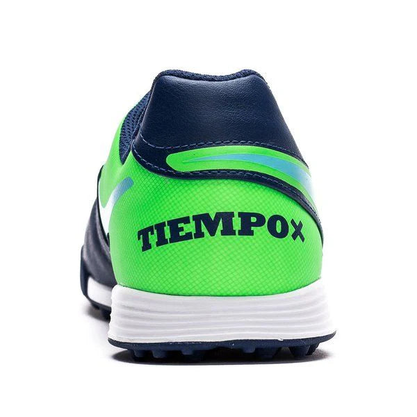Nike JR Tiempox Legend VI TF Youth Soccer Cleats Coastal Blue Polarized Blue Rage Green