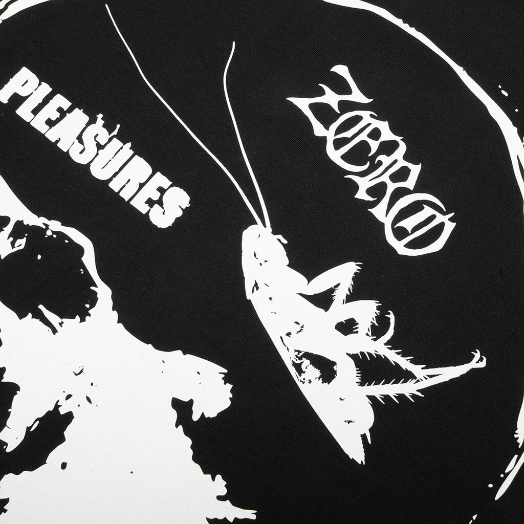 Pleasures x Zero Roaches T Shirt Black