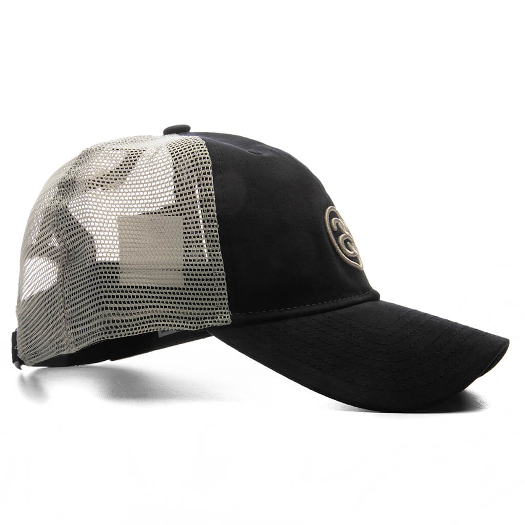 Stüssy x New Era 9TWENTY SS Link Trucker Night Black