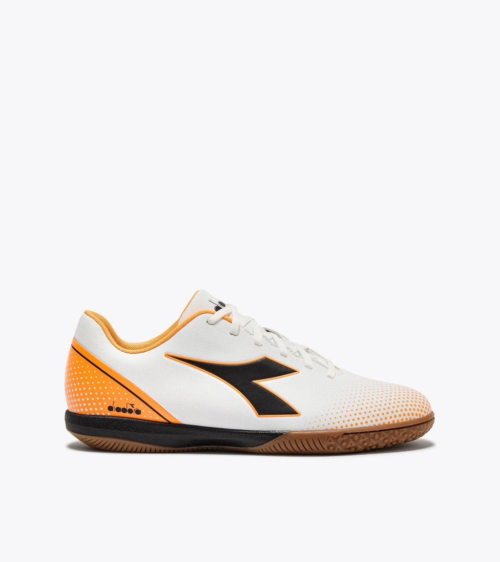 Diadora Pichichi 7 IN Indoor Football Boots White Black Orange Fluo
