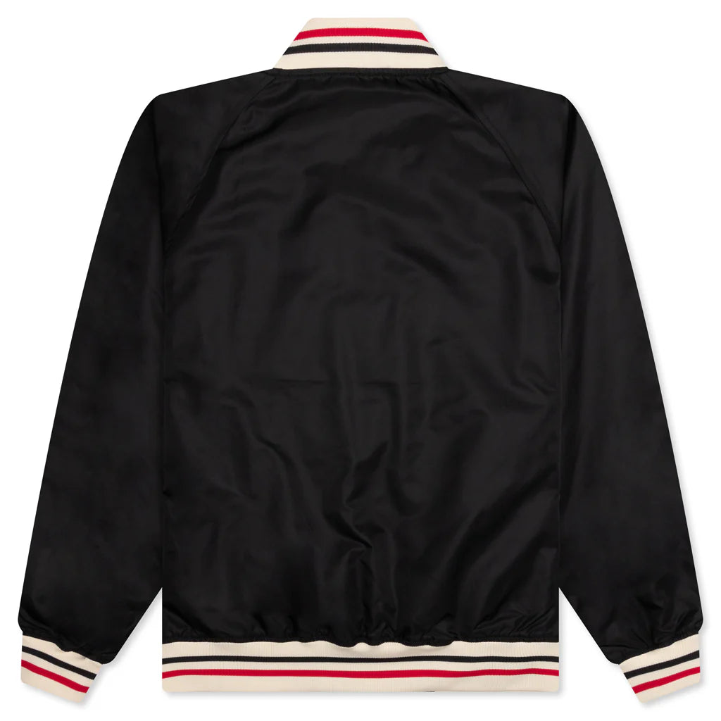 Nylon Stadium Jacket Black